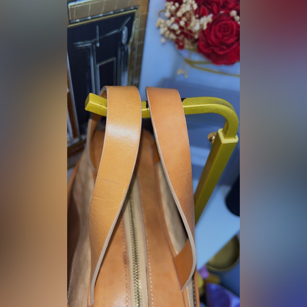 CELINE Tan Macadam Canvas top handle Tote Bag - Picture 12 of 15